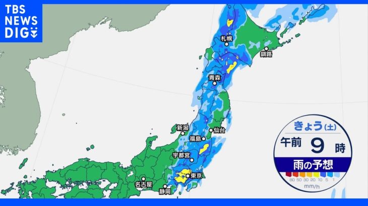 台風15号　朝にかけて東海は雨のピーク　関東は午後も警戒必要【予報士解説 午前5時5分現在】｜TBS NEWS DIG