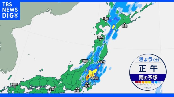 台風15号　関東は北部を中心に午前中が大雨のピーク【予報士解説 午前8時5分現在】｜TBS NEWS DIG