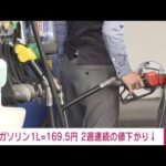 【速報】ガソリン価格169.5円/L　2週連続値下がり　0.2円下がるも高止まり続く(2022年9月28日)