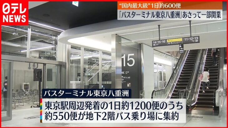 【17日一部開業】国内最大級の高速バスターミナル「バスターミナル東京八重洲」
