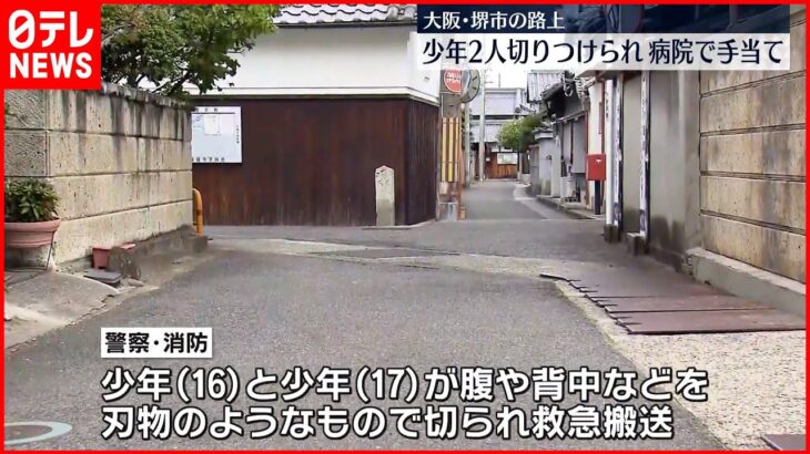 【殺人未遂】「ケンカになり刺された」少年2人が何者かに切り付けられる　大阪・堺市