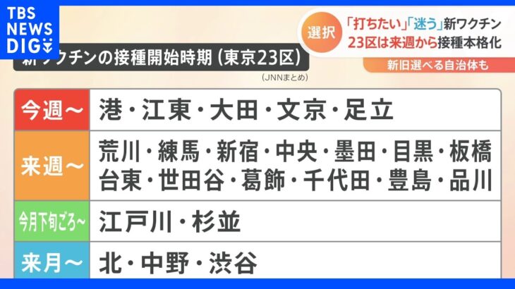 新しいワクチン接種　23区はほぼ来週から　期待の声も｜TBS NEWS DIG