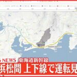 【速報】東海道新幹線 掛川駅と浜松駅間の上下線で運転見合わせ