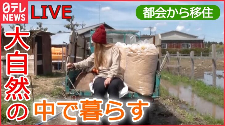 【ライブ】都会から移住 田舎での生活 / 小屋暮らしで“自分らしい生き方”を / “山の荒れ地“を牧場に / 外国人パパと動物たちと農家生活 / “2拠点生活” など（日テレNEWS LIVE）