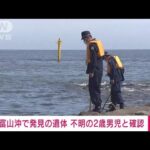 【速報】富山・氷見市沖で発見の遺体は高岡市で行方不明の2歳男児と確認　富山県警(2022年9月5日)