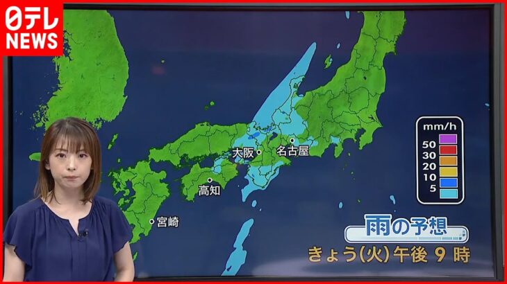 【天気】台風北進 広く暴風に警戒を 北陸は猛烈な暑さに