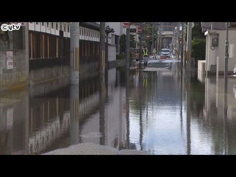 近畿で台風被害　京都舞鶴で道路冠水、香住のベニズワイガニ漁中止、大阪京橋では看板剥がれる