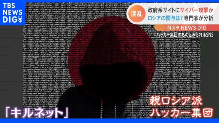 政府系サイトにサイバー攻撃か　ロシアの関与は?　専門家「軍事演習と平行したサイバー攻撃と考えるのが妥当」｜TBS NEWS DIG