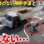 【定点観測】信号のない横断歩道 どう渡る？”大人も手を上げよう”運動　愛媛　NNNセレクション