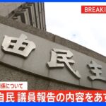 自民党　所属議員を対象に旧統一教会との関係を点検　あすにも調査内容を公表へ｜TBS NEWS DIG