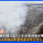 猛暑と熱波　世界で相次ぐ山火事で大気の質が悪化　WMO「数億人の体に影響及ぼす」｜TBS NEWS DIG