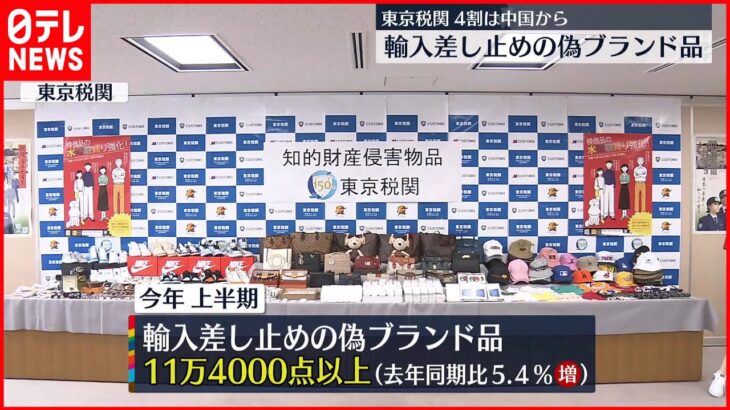 【東京税関】輸入を差し止めた偽のブランド品などを公開 イヤホンやUSBケーブルなど