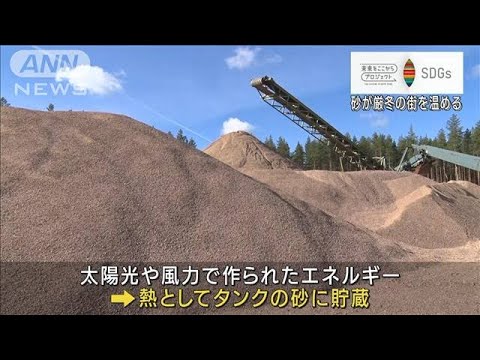 “究極のエコ”…「砂時計」ならぬ「砂電池」をフィンランドで取材　日本も実現可能？(2022年9月19日)