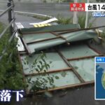 【台風１４号】看板が吹き飛ばされるほどの強風…４人が転倒するなどしてけが　徳島県（2022年9月19日）