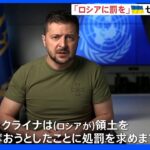 「ロシアに罰を」ゼレンスキー氏　国連総会で世界に訴え｜TBS NEWS DIG