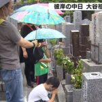 ９月２３日は「彼岸の中日」墓を掃除して、手を合わせ、故人を偲ぶ　京都・大谷祖廟（2022年9月23日）