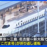 東海道新幹線  きょうも正午頃まで名古屋－三島間が運休  台風15号の影響で｜TBS NEWS DIG