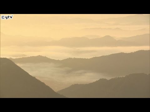 京都府福知山市の大江山に「雲海」現れる　地上の水蒸気が霧となって雲の海のように…幻想的な風景