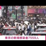 【速報】東京都の新規感染7559人　先週同曜日から1077人減(2022年9月23日)