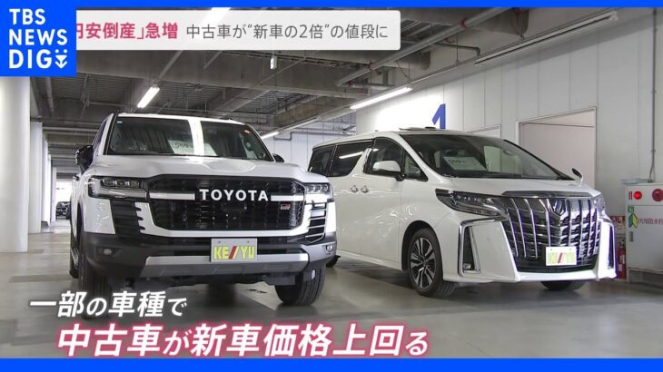 新車で800万円の車が中古で1000万円超え！ 円安で驚きの逆転現象一方で「円安倒産」が急増｜TBS NEWS DIG