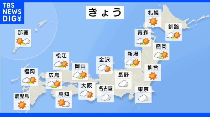 今日の天気・気温・降水確率・週間天気【9月21日 天気予報】｜TBS NEWS DIG