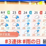 【9月22日 関東の天気】午後から冷たい雨 傘の出番｜TBS NEWS DIG