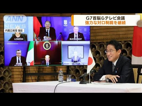 G7首脳らテレビ会議　強力な対ロ制裁を継続で一致(2022年9月9日)