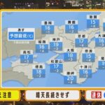 【10月6日(木)】木曜日はつかの間の晴れ間　寝冷えに注意　連休は土曜日が外出日和に【近畿地方】