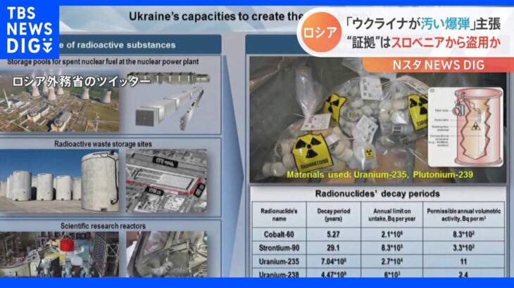 12年前の無関係画像？ロシア公開の「ウクライナの“汚い爆弾”製造施設」｜TBS NEWS DIG