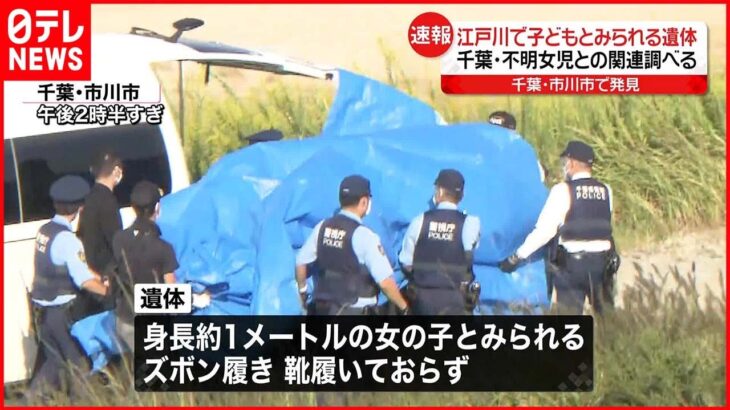 【遺体見つかる】江戸川で身長約1m“女児” 不明女児との関連を捜査