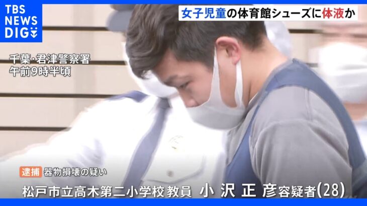 小学校教員の男（28）　勤務先の児童の体育館シューズに体液かけた疑いで逮捕　千葉・松戸市｜TBS NEWS DIG