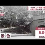「秋より先に冬が来た」北海道で“紅葉と雪”の絶景生まれる(2022年10月8日)