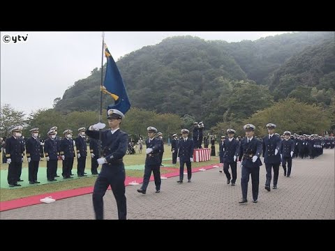 海上保安学校で入学式　これから１年間厳しい実技訓練受け、全国各地の海上保安部に配属　京都・舞鶴市