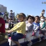 鉄道の日にちなみ、関西の鉄道会社が大阪市の天王寺公園でイベントを開催　車体の一部を再利用したグッズ販売やミニ新幹線が登場