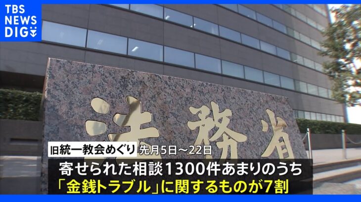 法テラスに旧統一教会専門部署設置へ　政府方針固める｜TBS NEWS DIG