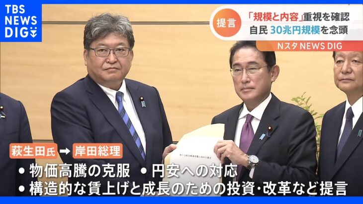 岸田総理と萩生田政調会長　総合経済対策の「規模と内容」重視を確認｜TBS NEWS DIG