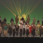 日本国憲法ができた過程を伝える「大阪憲法ミュージカル」一般公募の約６０人が出演（2022年10月22日）
