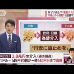 【解説】「為替介入」なぜ小出し？「覆面介入」の狙いとは？(2022年10月24日)