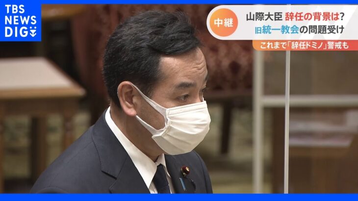 山際大臣が辞意固めた背景は？　「問題が全て片付くわけではない」など冷めた見方も　記者解説｜TBS NEWS DIG