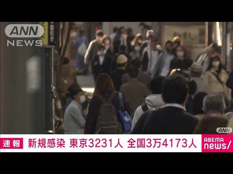 【速報】新型コロナ新規感染　東京3231人　全国3万4173人(2022年10月22日)