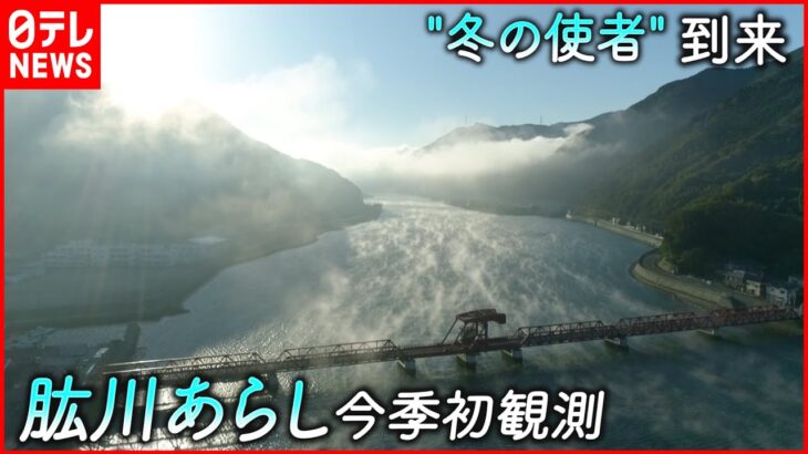 【冬の使者】世界でも珍しい”肱川あらし” 今季初観測　愛媛　NNNセレクション