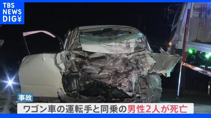 “原因はシカか？” 北海道・標茶町でワゴン車とトラックが正面衝突し2人死亡｜TBS NEWS DIG