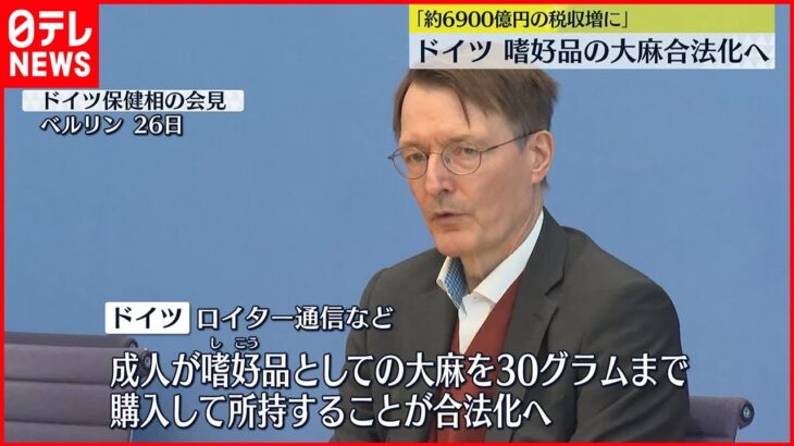 【ドイツ】嗜好品の大麻合法化へ 法案を閣議決定