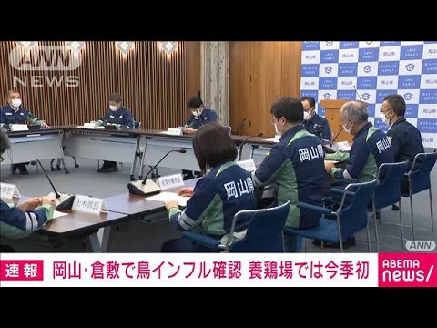 【速報】岡山・倉敷市の養鶏場で鳥インフルエンザ確認　国内の養鶏場では今季初(2022年10月28日)