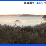 マイナス4.8度を記録　北海道・標茶町で今季最低気温更新｜TBS NEWS DIG