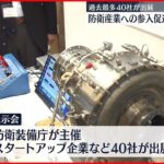 【防衛産業参入促進へ】展示会開催 過去最多40社が出展