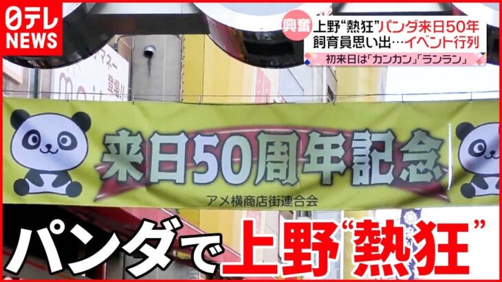 【パンダ来日50年】“アメ横にとって神様” 上野で盛り上がり見せる 中国では“ある変化”も