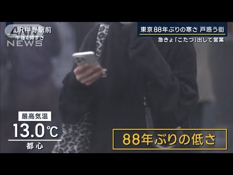 あすは気温上昇「寒暖差」に注意　東京88年ぶり“異例”の寒さ(2022年10月7日)