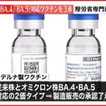 【速報】オミクロン株「BA.4」「BA.5」対応モデルナ製ワクチンの製造販売を了承　厚労省専門部会