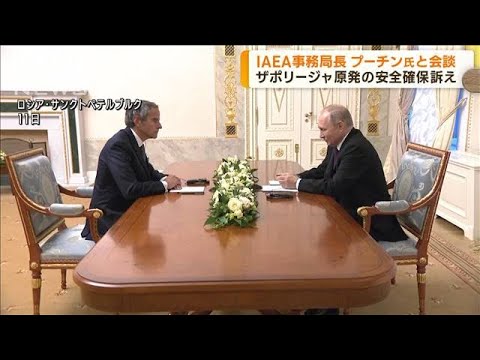 IAEA事務局長がプーチン大統領と会談(2022年10月12日)